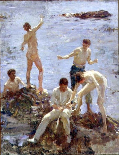 Chlapci koupání od Henry Scott Tuke