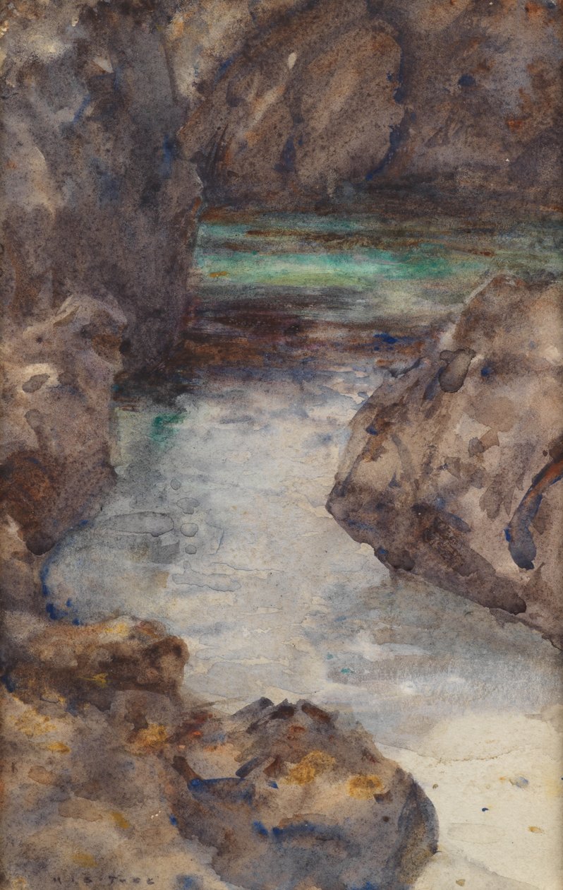 Cove (akvarel) od Henry Scott Tuke