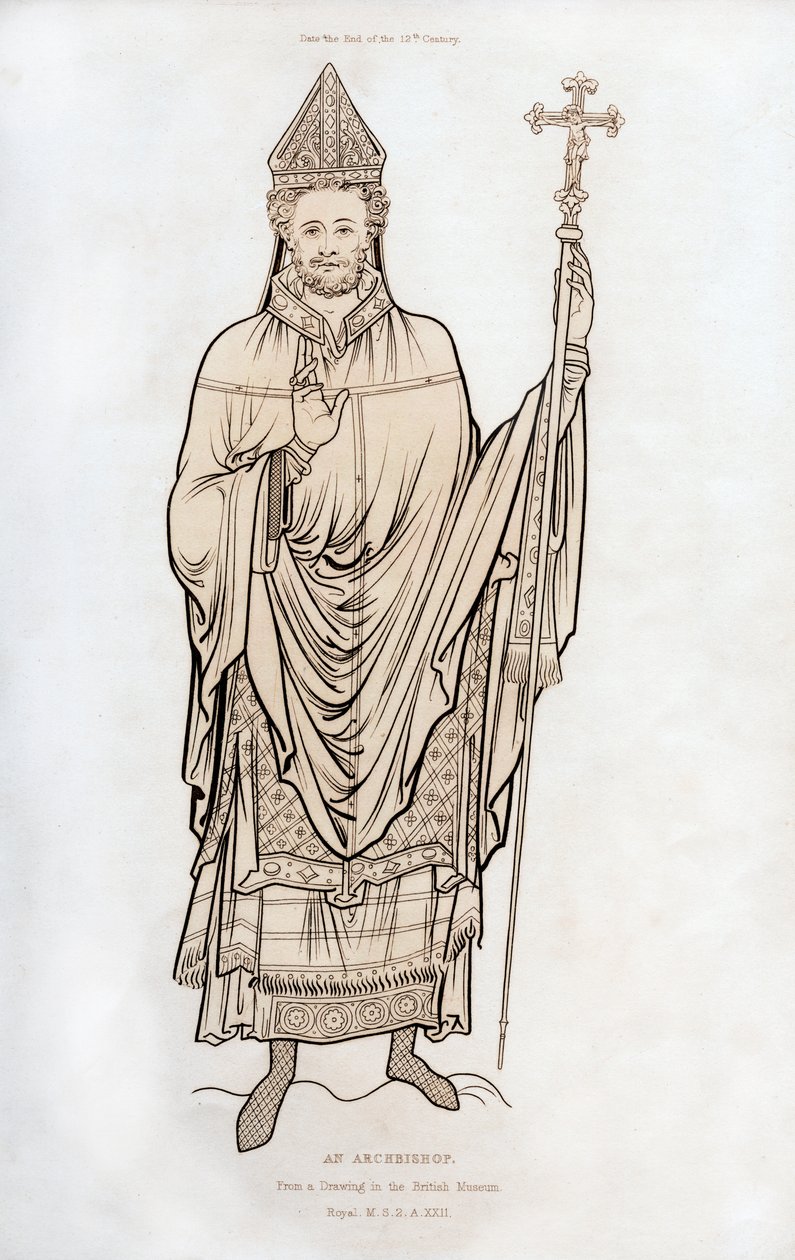 Arcibiskup, konec 12. století, 1843. od Henry Shaw