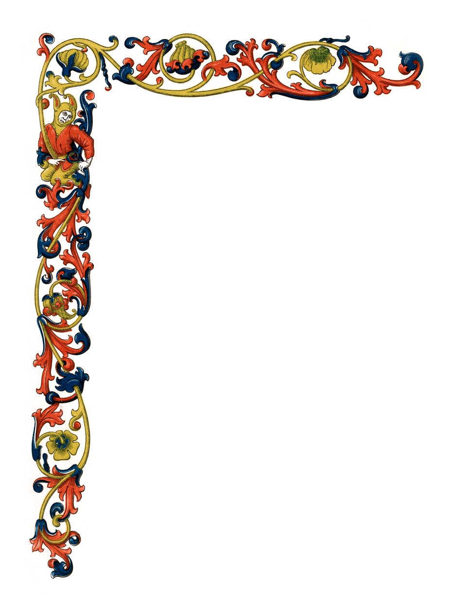 Ozdobný okraj, 15. století, 1843. od Henry Shaw