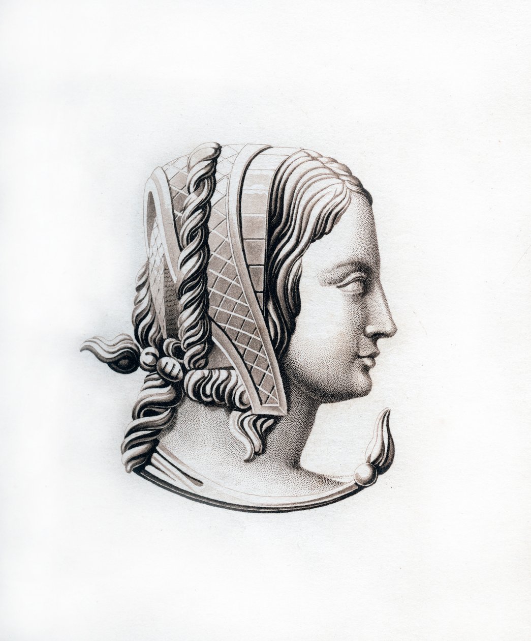 Pokrývka hlavy, začátek 16. století, 1843. od Henry Shaw