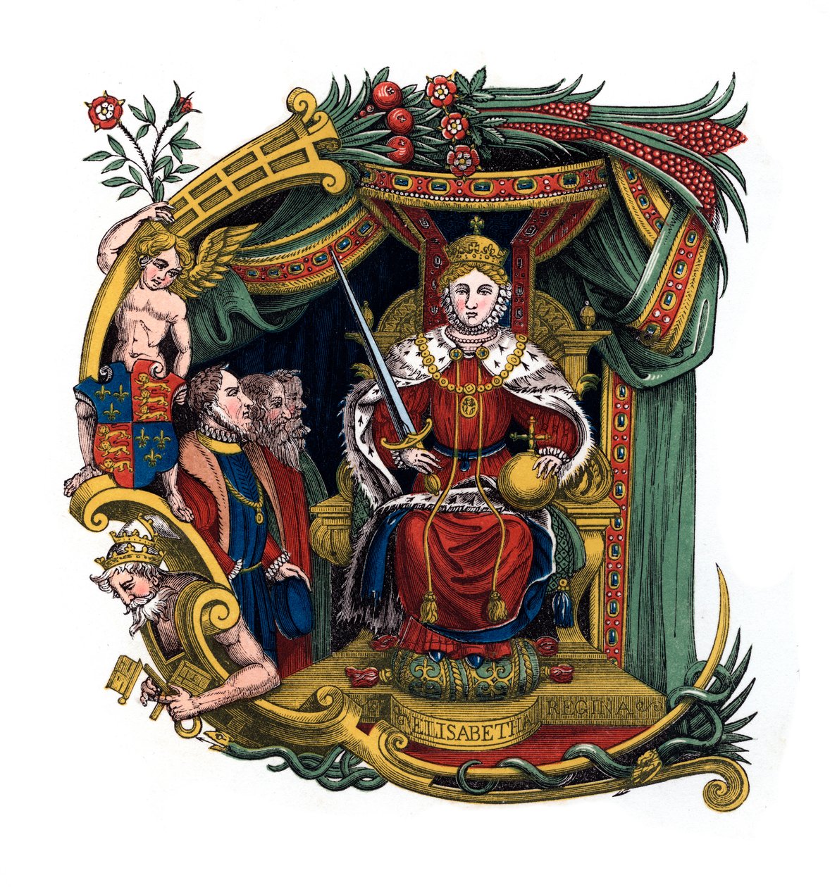Počáteční písmeno C, 1563, 1843. od Henry Shaw