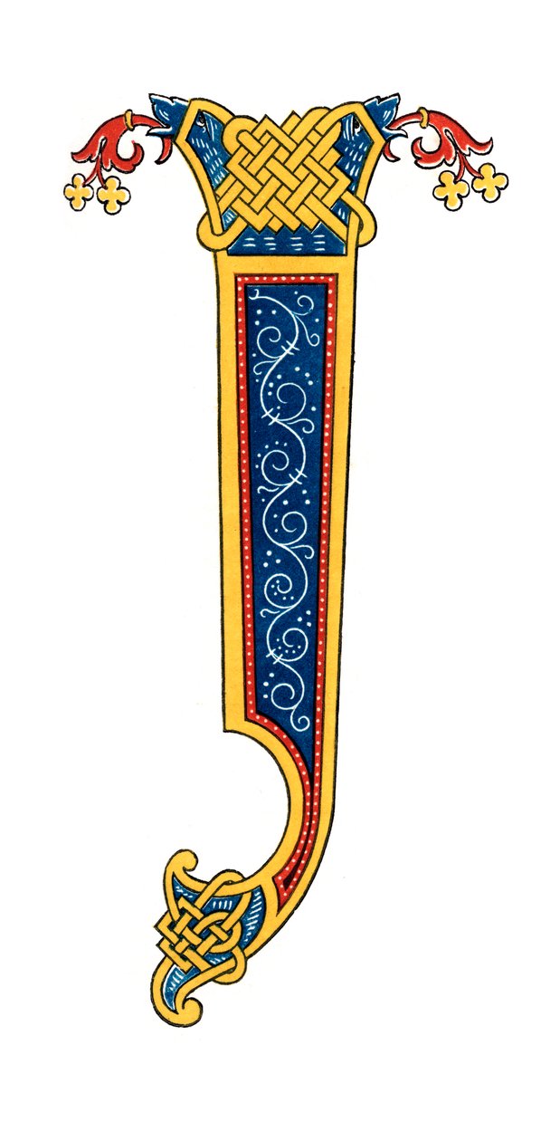 Počáteční písmeno I, 10. století, 1843. od Henry Shaw