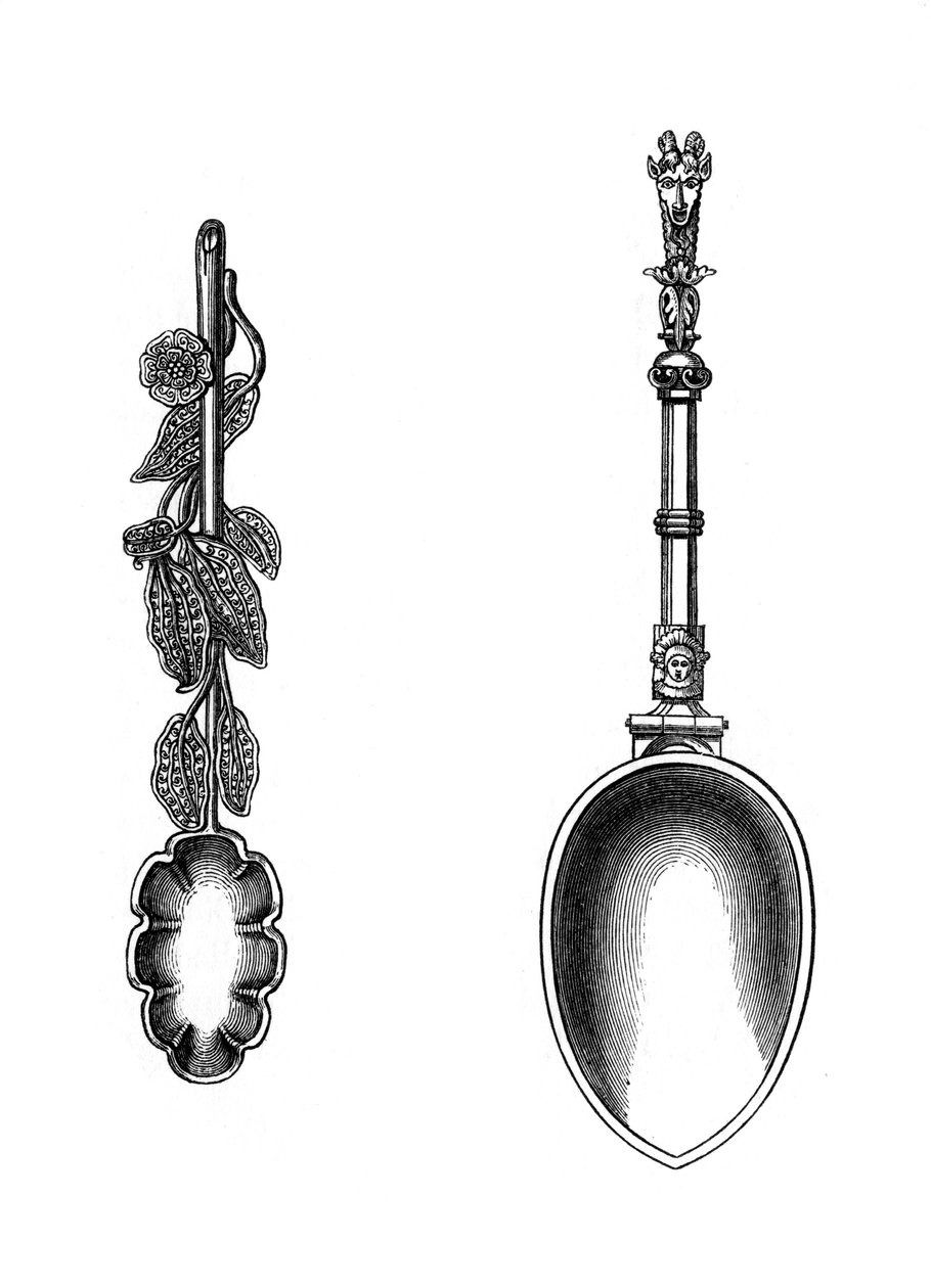Lžíce, 16. století, 1843. od Henry Shaw