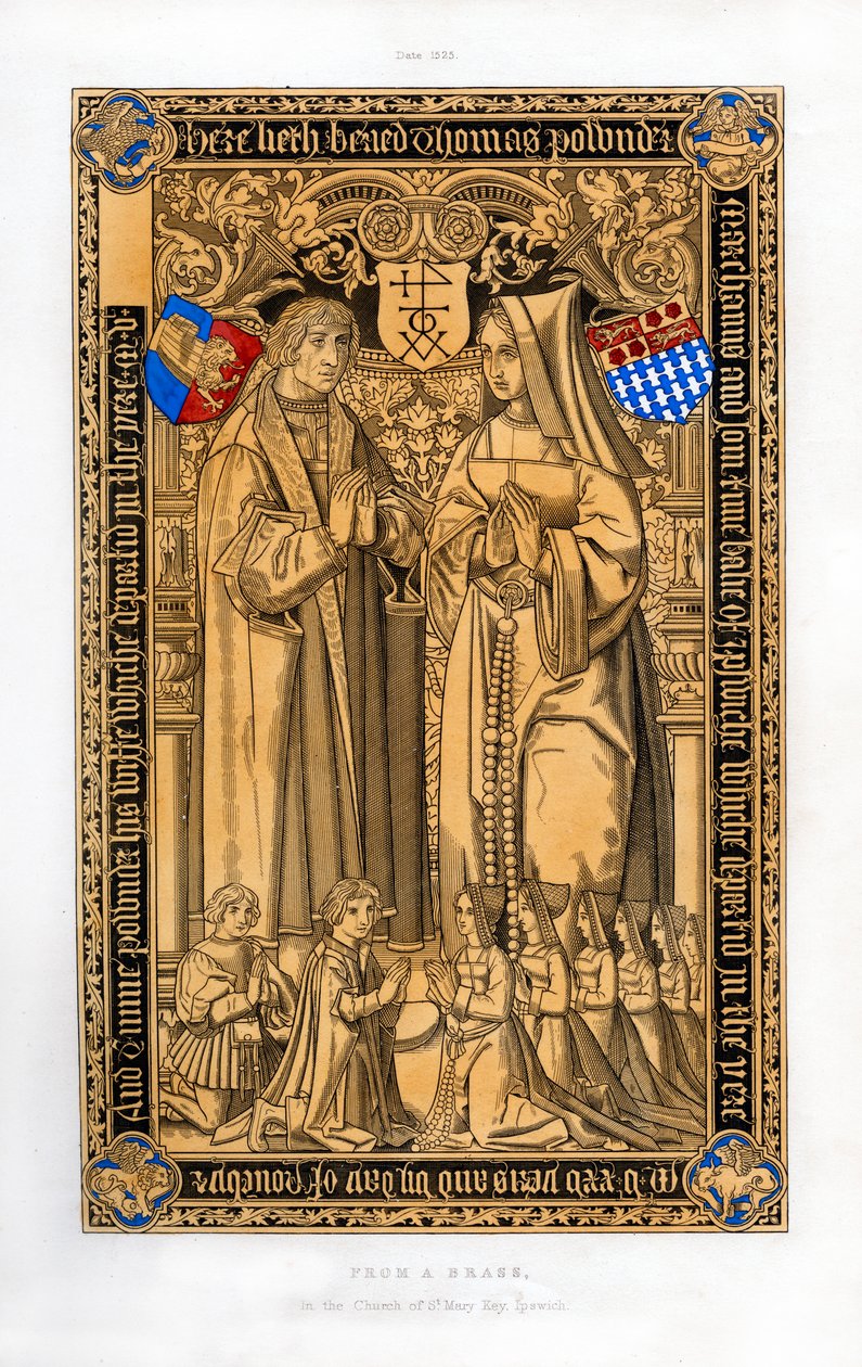 Thomas Pownder, obchodník a vykonavatel z Ipswiche, 1525, 1843. od Henry Shaw