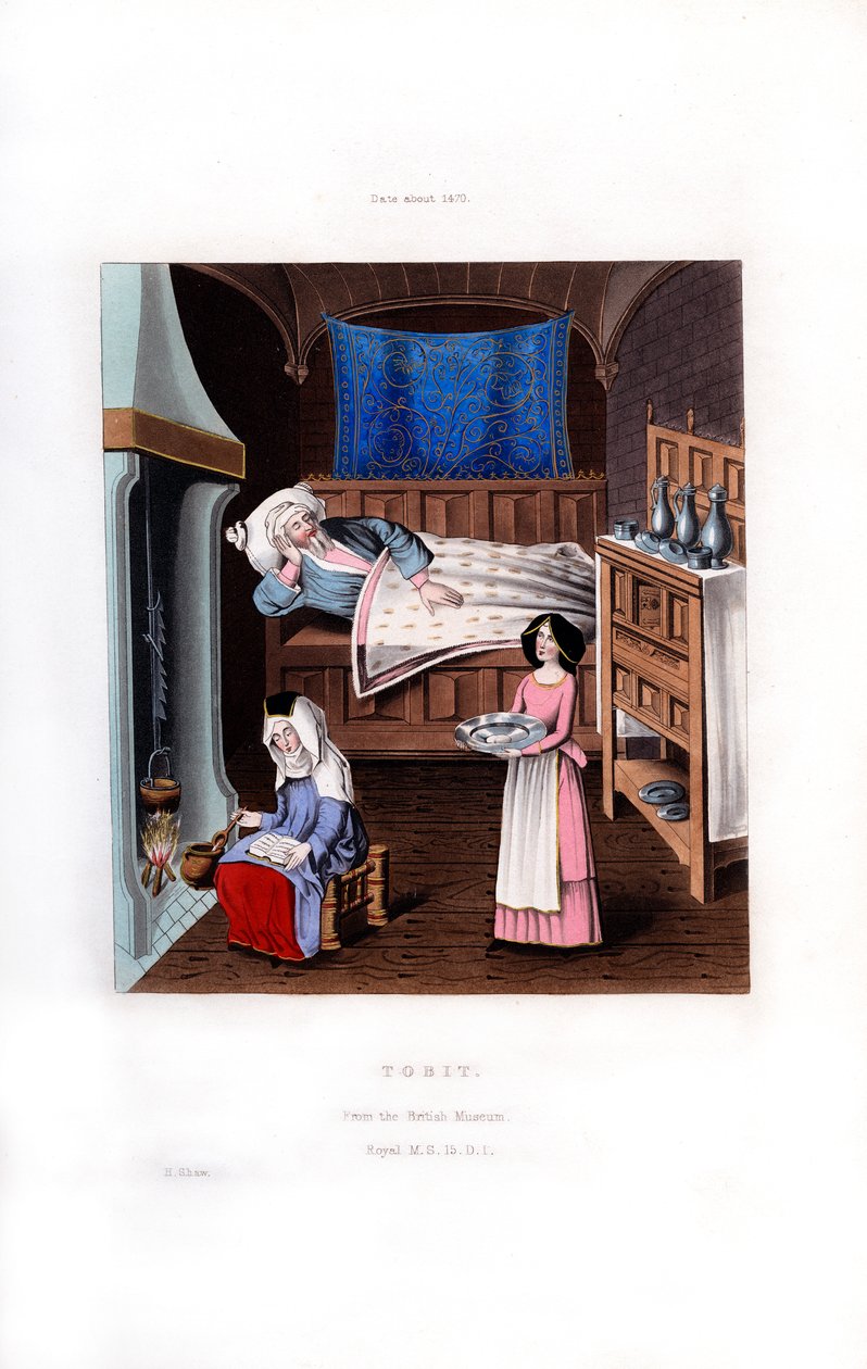 Tobit, c1470, 1843. od Henry Shaw