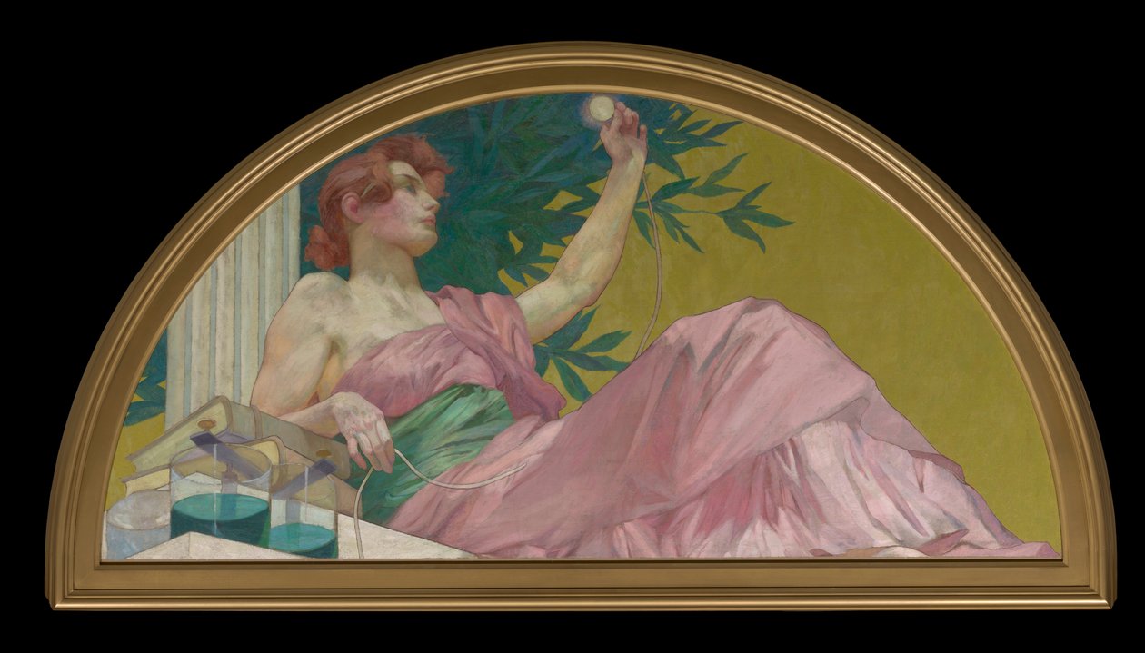 Múza elektřiny od Henry Siddons Mowbray