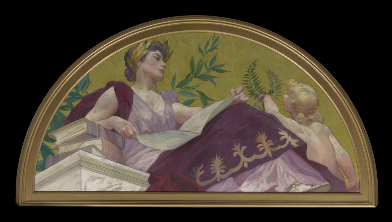 Múza literatury, 1893 od Henry Siddons Mowbray