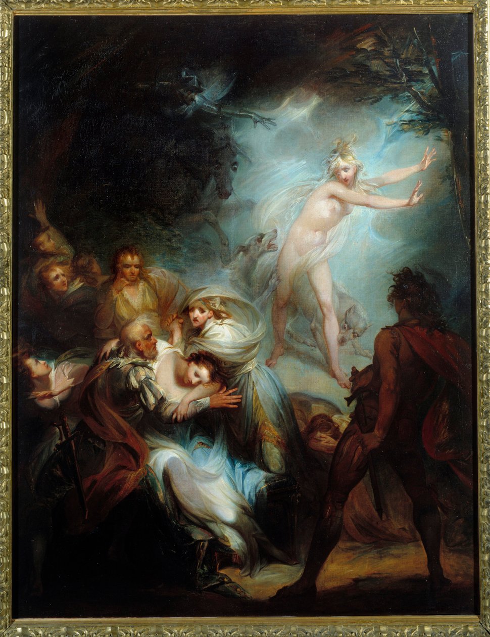 Strašidelný les. Obraz Henryho Singletona (1766 - 1839). od Henry Singleton