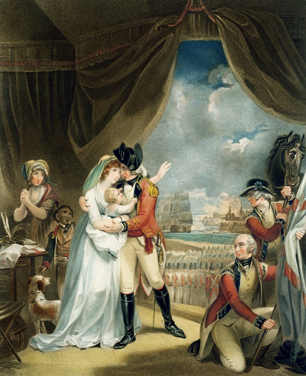 války, ryl John Whessell (kolem 1760-1823), hospod. od T. Simpson a Darling und Thompson, 1798 (tečkovaná rytina) (pár 125539) od Henry Singleton
