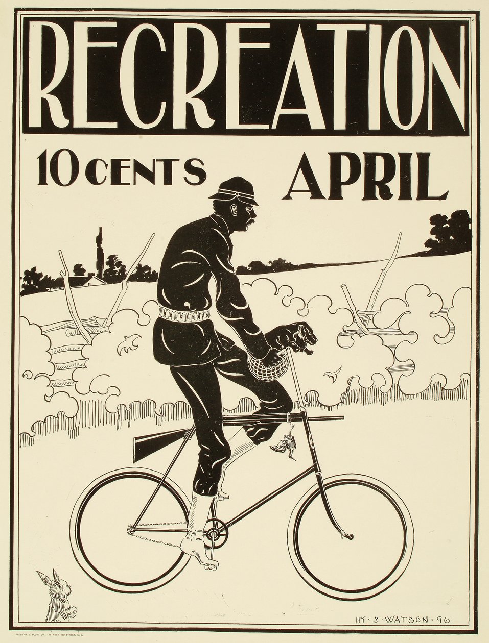Rekreace, duben od Henry Sumner Watson
