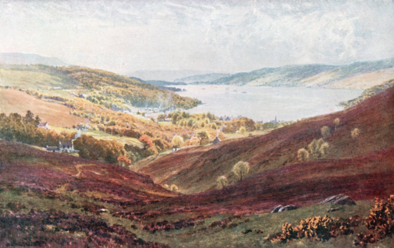 Garelochhead, Dumbarronshire (barevná litografie) od Henry Sutton Palmer