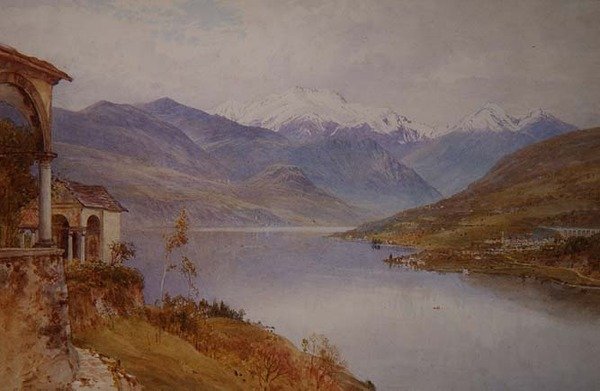 Sacro Monte, jezero Orta od Henry Sutton Palmer