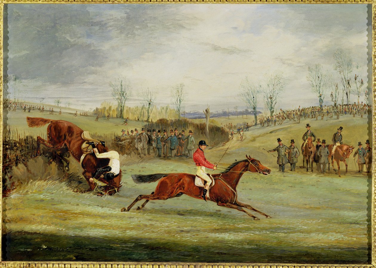 Steeplechase, další živý plot od Henry Thomas Alken