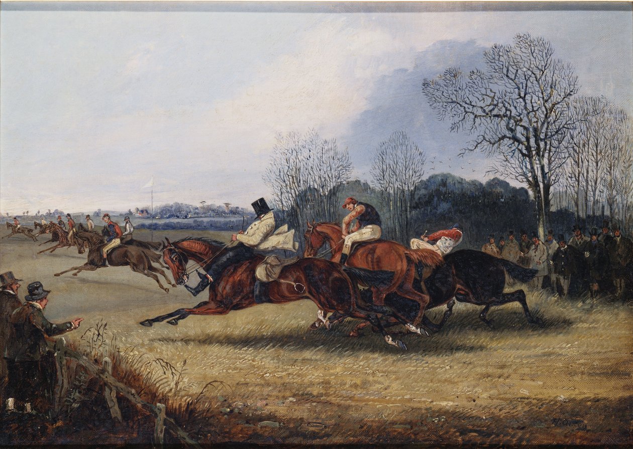 Incident ve Wakefield Steeplechase od Henry Thomas Alken
