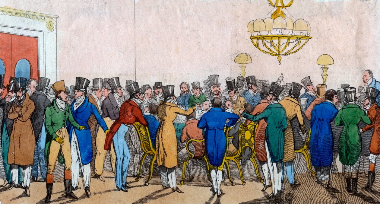 Bobs první úvod do hraní, moderní peklo, c1821. od Henry Thomas Alken