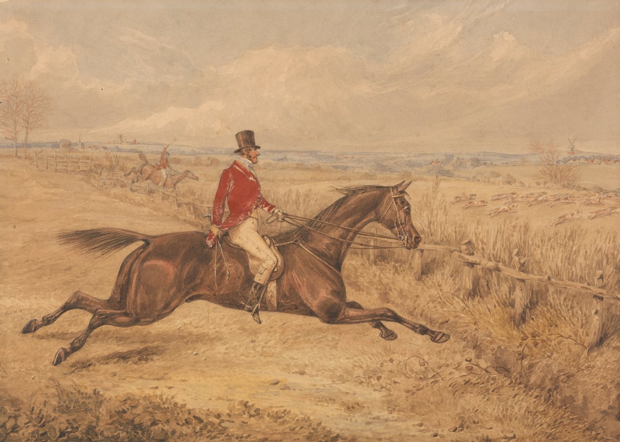 Nabíjení volského plotu od Henry Thomas Alken