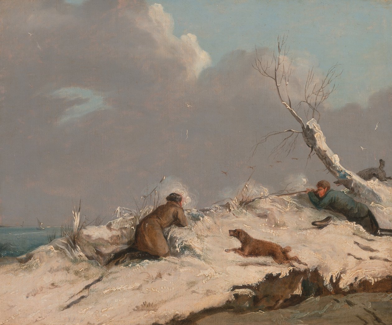 Střelba kachen v zimě, ca. 1825. od Henry Thomas Alken