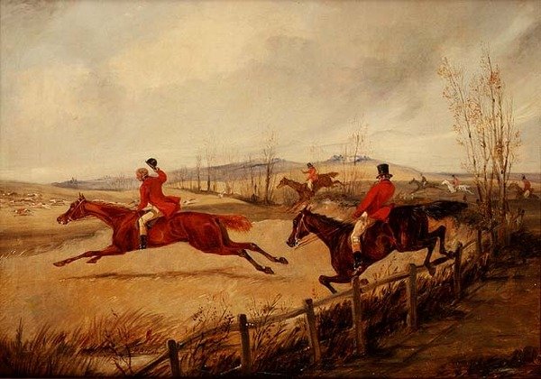 Full Cry, Over the Fence od Henry Thomas Alken