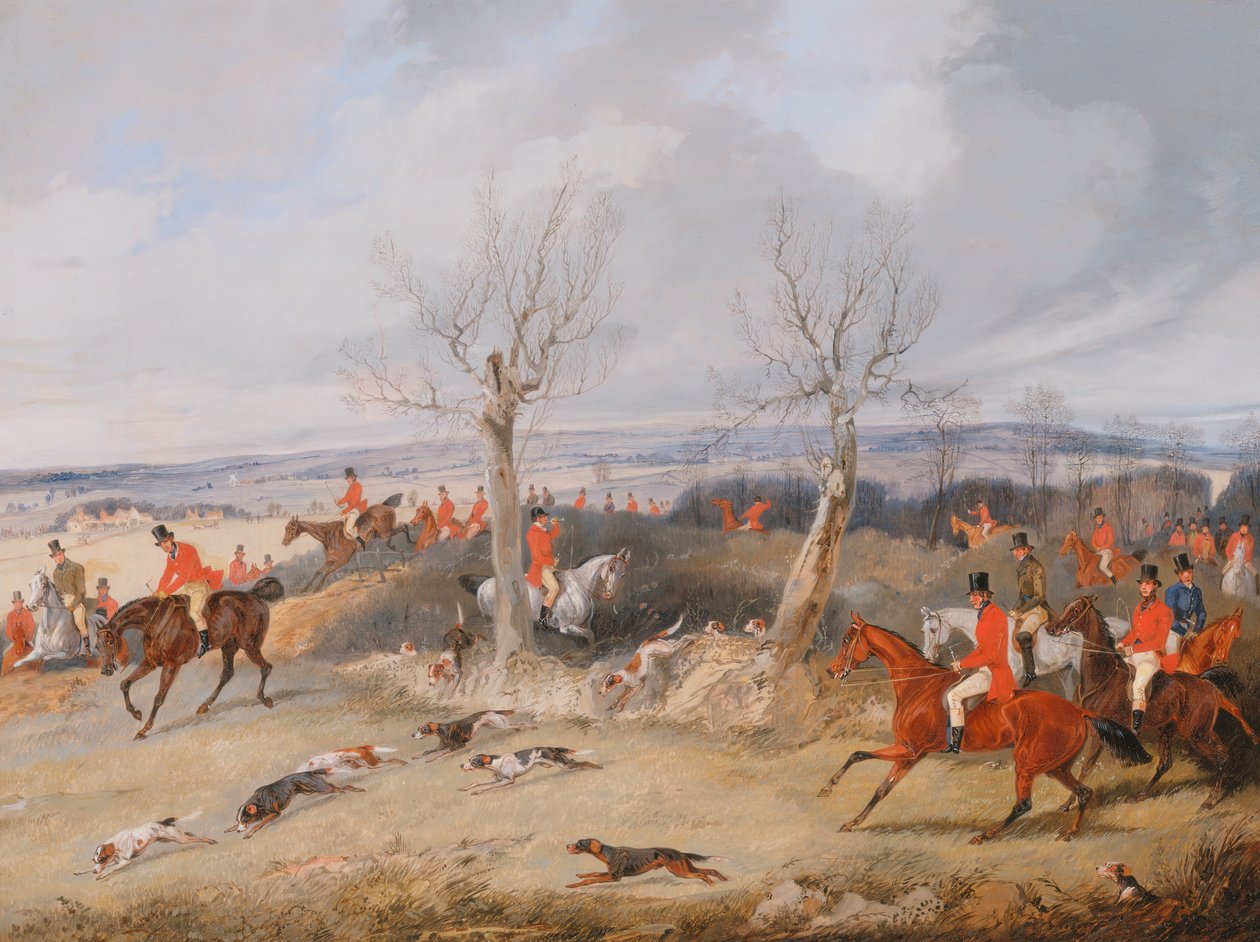 Lovecká scéna: In Full Cry, ca. 1840. od Henry Thomas Alken