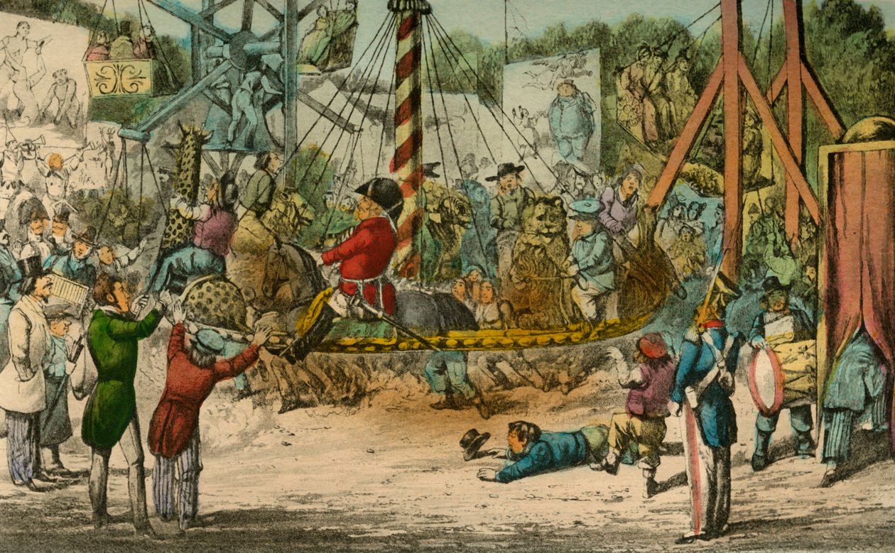 Pan Jorrocks jede na Fête v St. Cloud, 1838 od Henry Thomas Alken