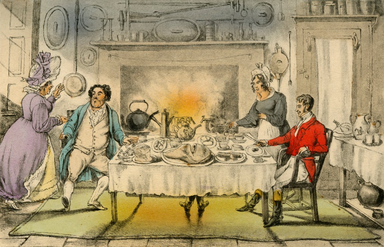 Snídaně při lovu pana Jorrockse: Hrozné překvapení, 1838 od Henry Thomas Alken