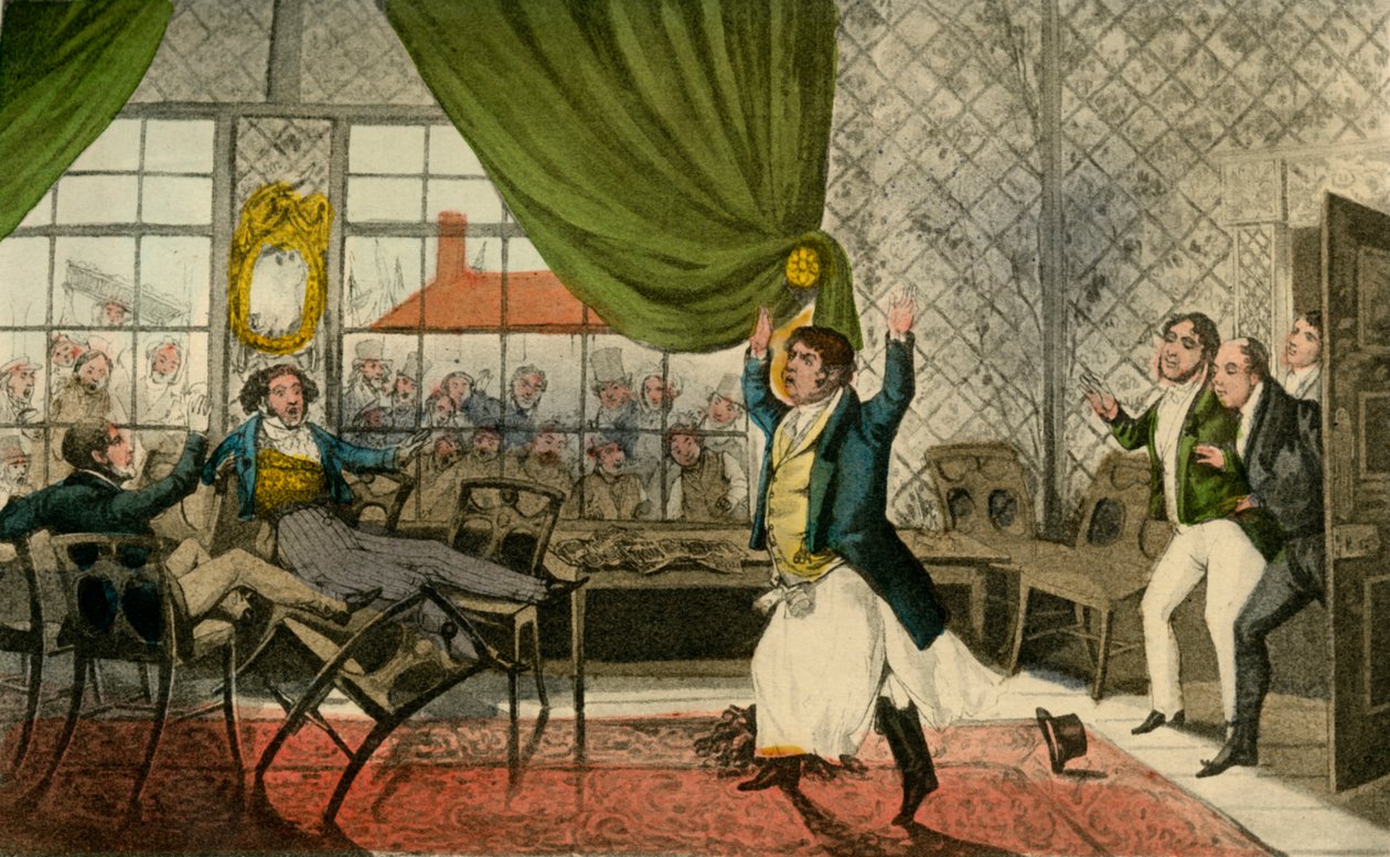 Ó pánové! Pánové! Zde je žalostný výskyt, 1838 od Henry Thomas Alken