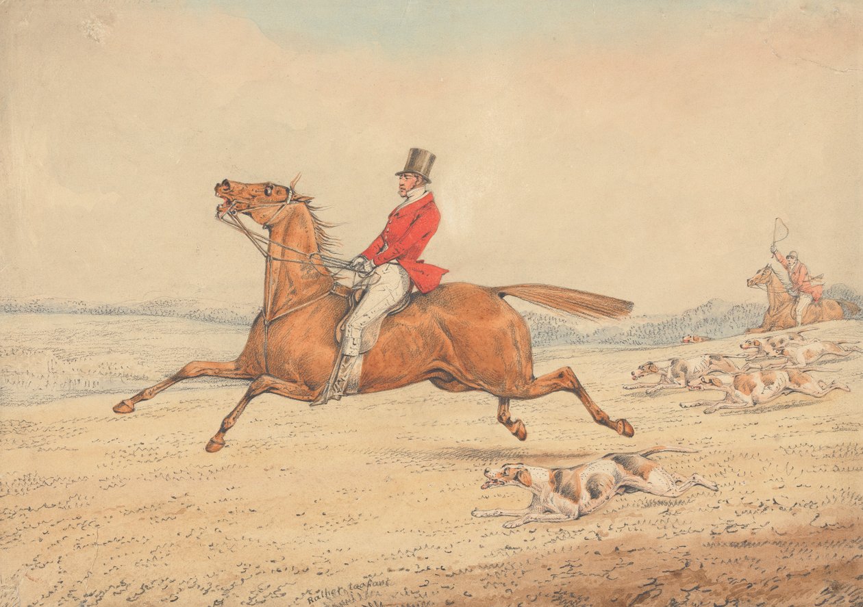 „Poněkud příliš rychle“ od Henry Thomas Alken
