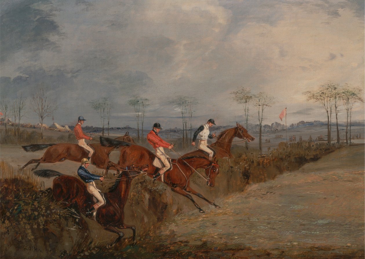 Scény ze steeplechase: Další živý plot od Henry Thomas Alken