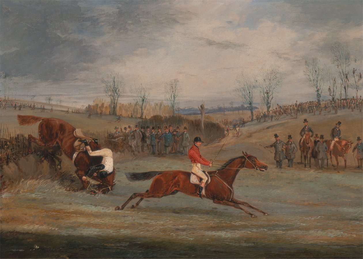 Scény ze steeplechase: Blízko cíle od Henry Thomas Alken