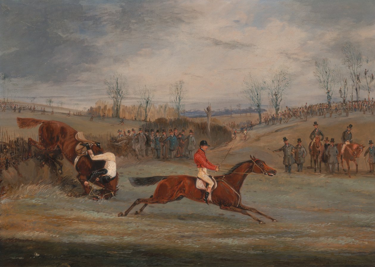 Scény ze steeplechase: Near the Finish, ca. 1845. od Henry Thomas Alken