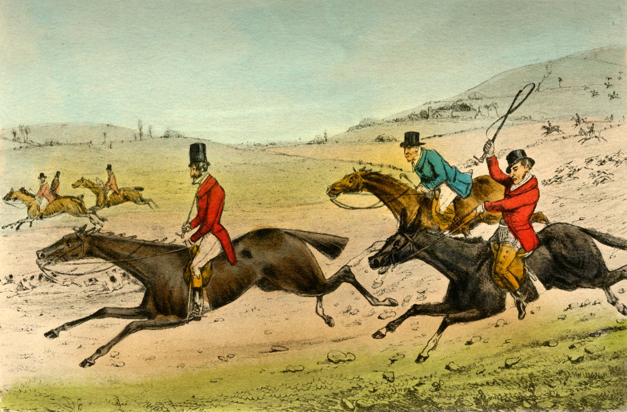 Swell a Surrey. The Hounds in Full Cry, 1838 od Henry Thomas Alken