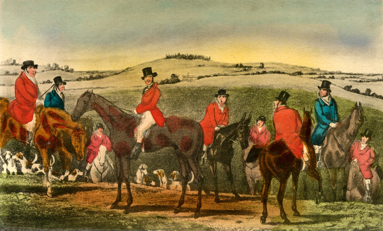 The Appearance of Swell udivuje Surrey Hunt, 1838 od Henry Thomas Alken