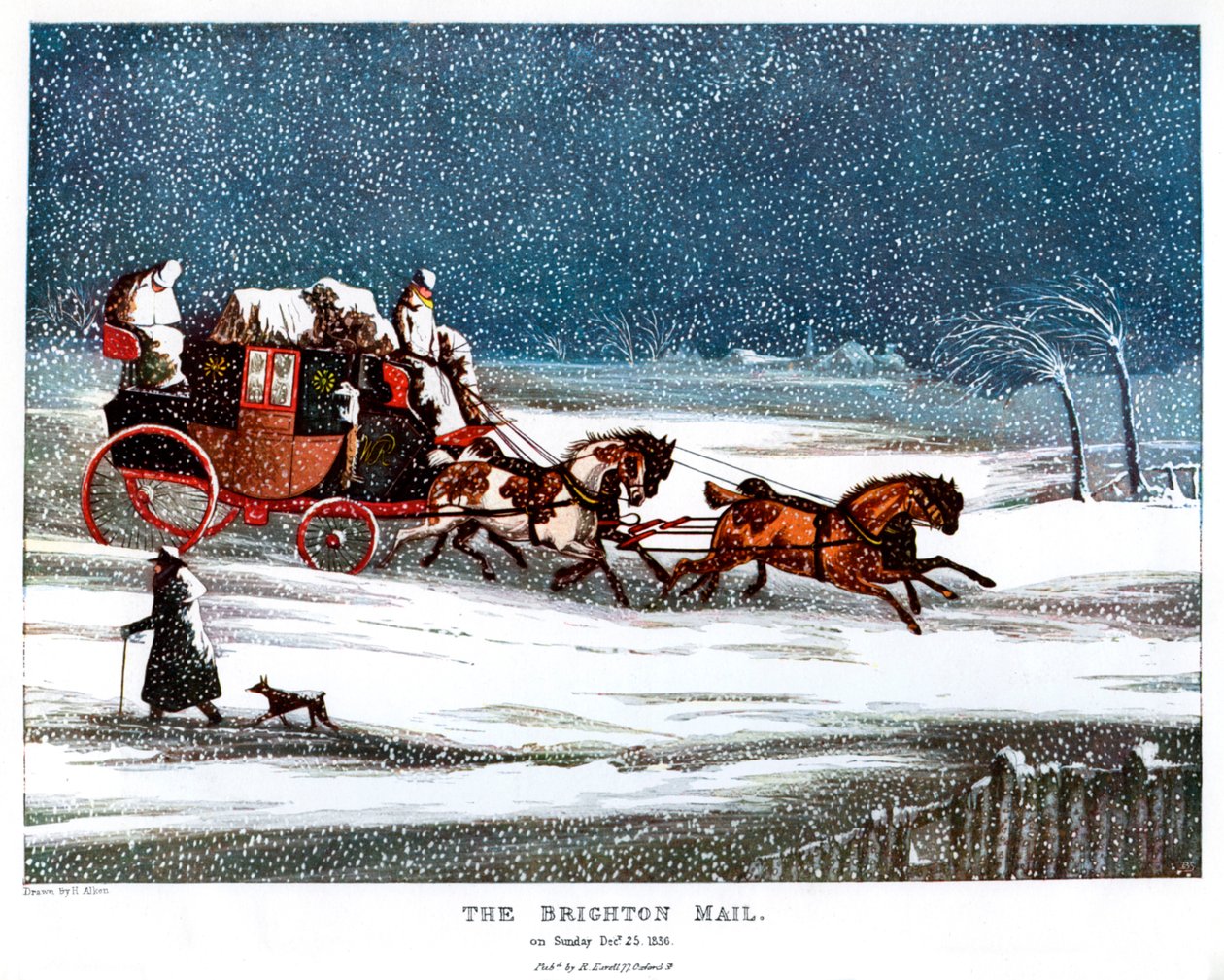 Brighton Mail na Štědrý den, 1836 1905. od Henry Thomas Alken