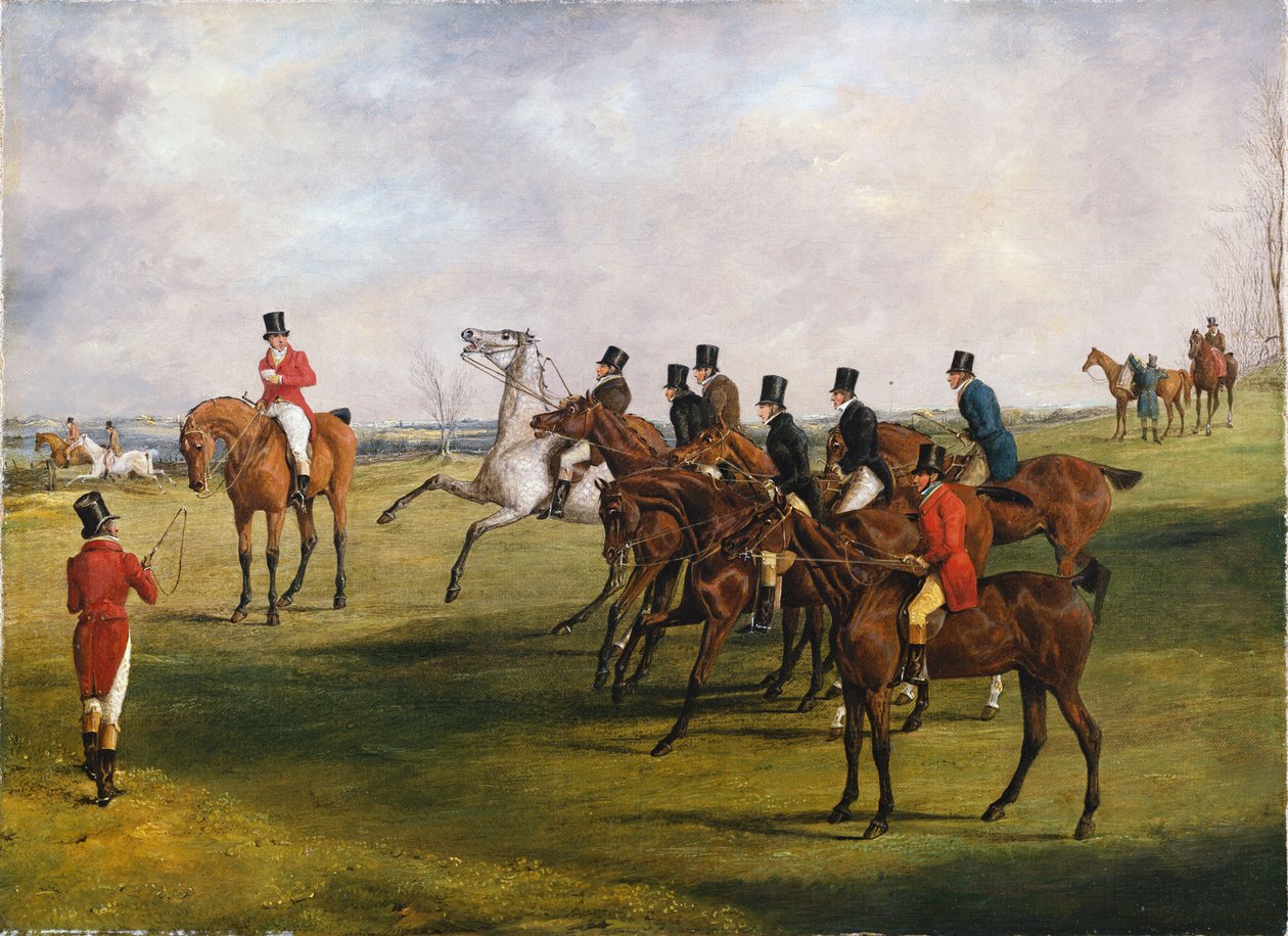 Velká Leicestershire Steeplechase, 12. března 1829: Začátek od Henry Thomas Alken