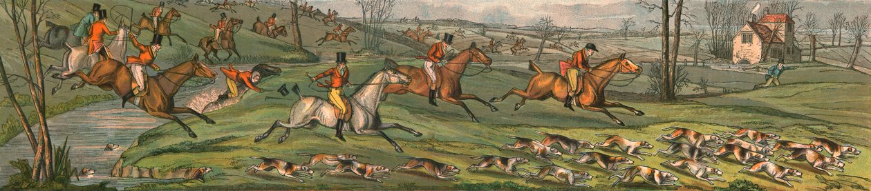 The Hunt - Full Cry, 1820, 1890. od Henry Thomas Alken
