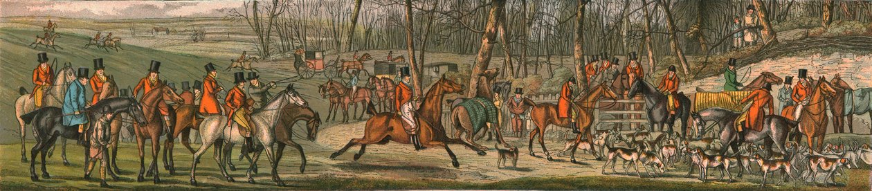 The Hunt - The Meet, 1820, 1890. od Henry Thomas Alken