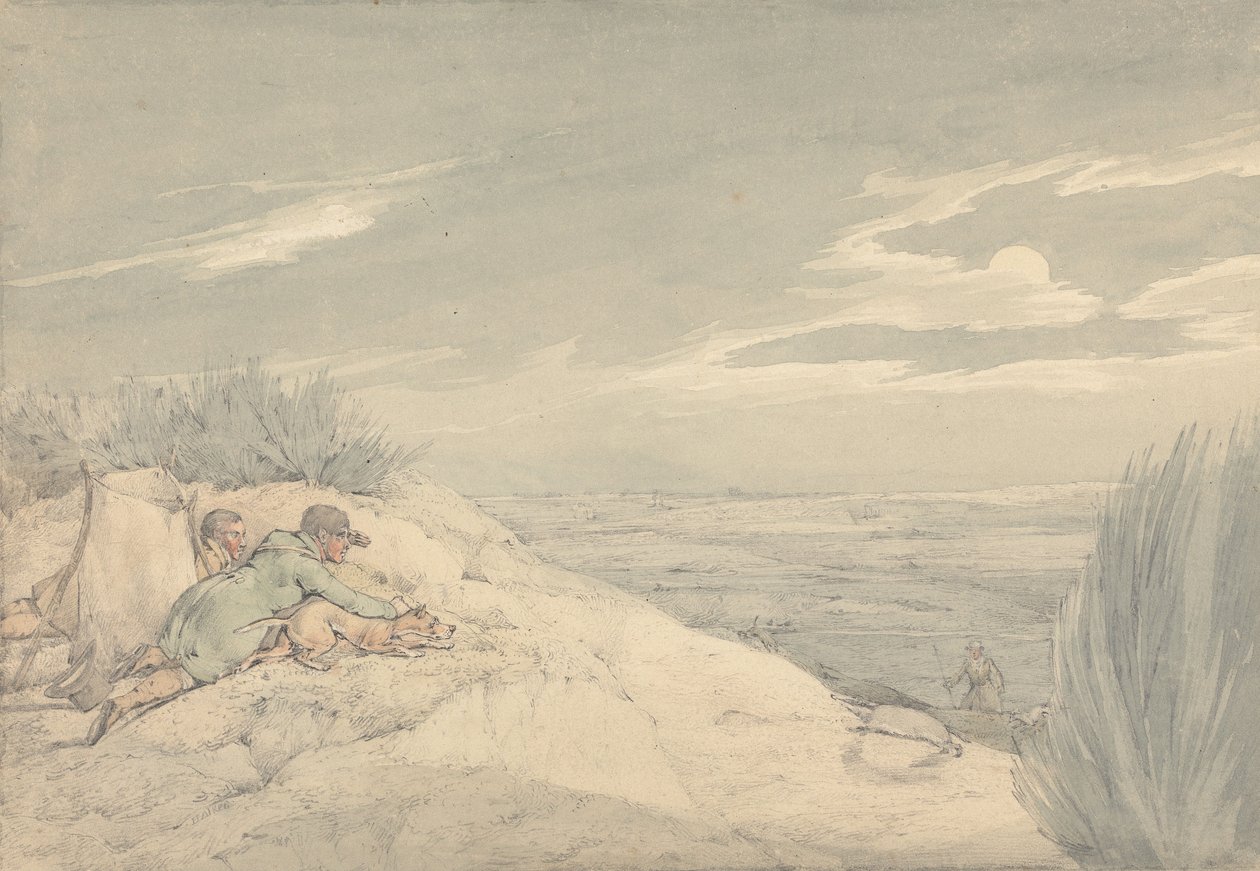 „Národní sporty Velké Británie“ 1821: Lov jezevců od Henry Thomas Alken