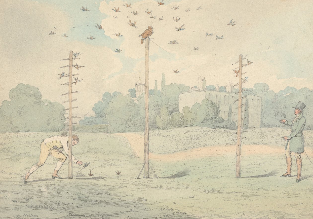 „Národní sporty Velké Británie“, 1821: pašování vlny od Henry Thomas Alken