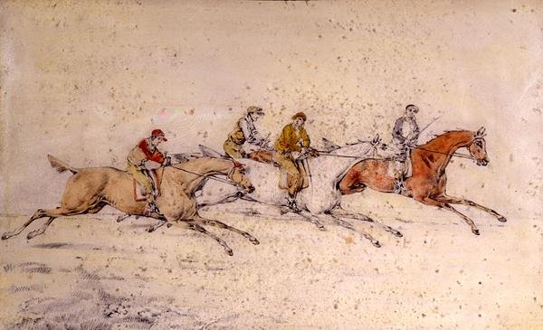 První dvě sekundy, (tužka, akvarel) (pár 85460) od Henry Thomas Alken