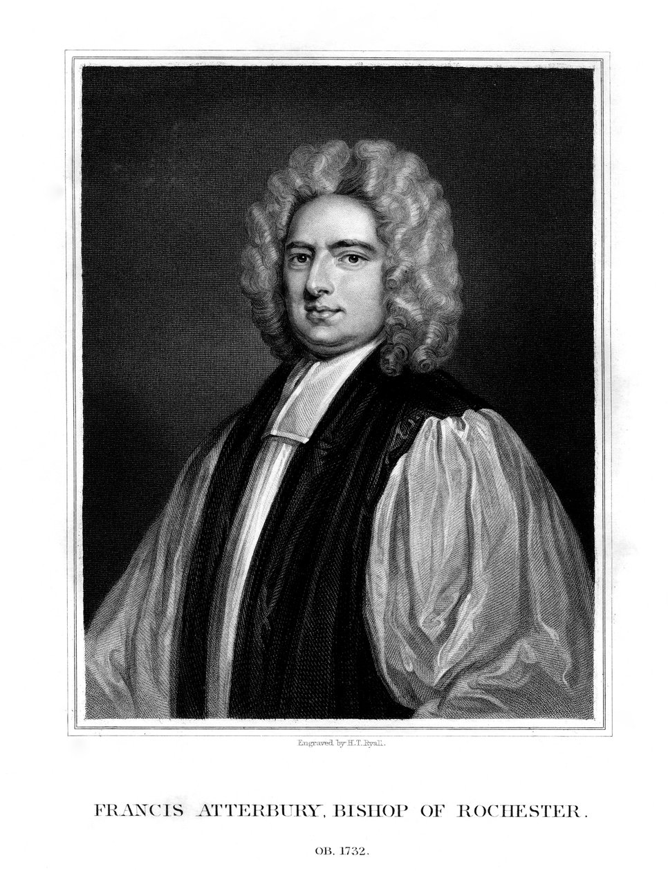 Francis Atterbury, biskup z Rochesteru, 1831. od Henry Thomas Ryall