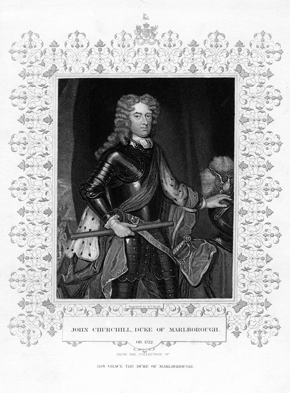 John Churchill, 1. vévoda z Marlborough, anglický vojenský důstojník, 19. století. od Henry Thomas Ryall