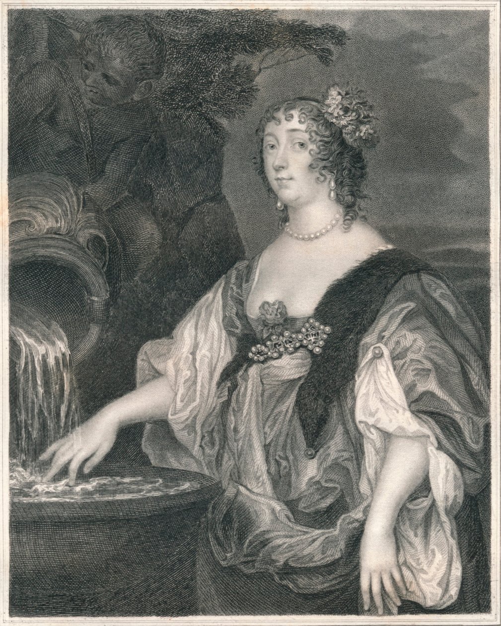Lucy Percy, hraběnka z Carlisle, c1635-1637, počátek poloviny 19. století. od Henry Thomas Ryall