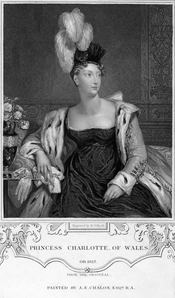 Princezna Charlotte Augusta z Walesu, 19. století. od Henry Thomas Ryall