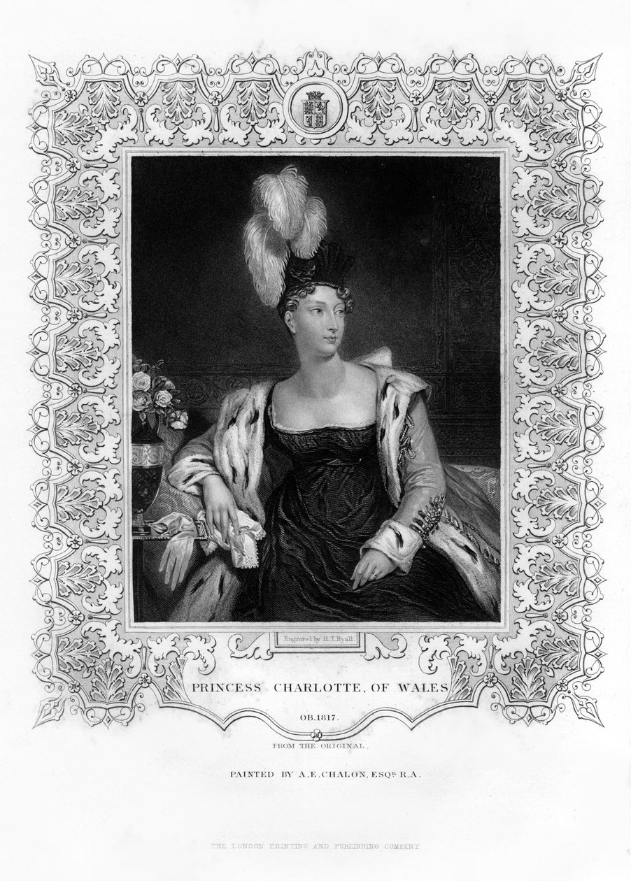 Princezna Charlotte Augusta z Walesu, 19. století. od Henry Thomas Ryall
