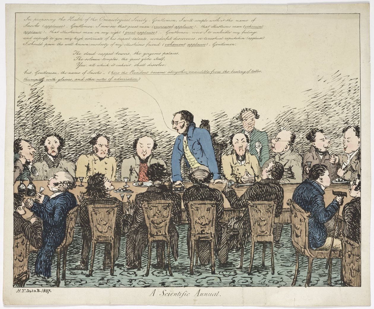Vědecká ročenka, 1837 (barevný lept) od Henry Thomas after De La Beche