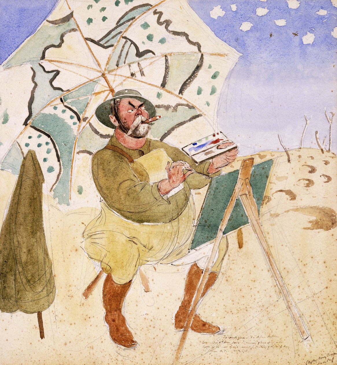 John Singer Sargent Painting od Henry Tonks