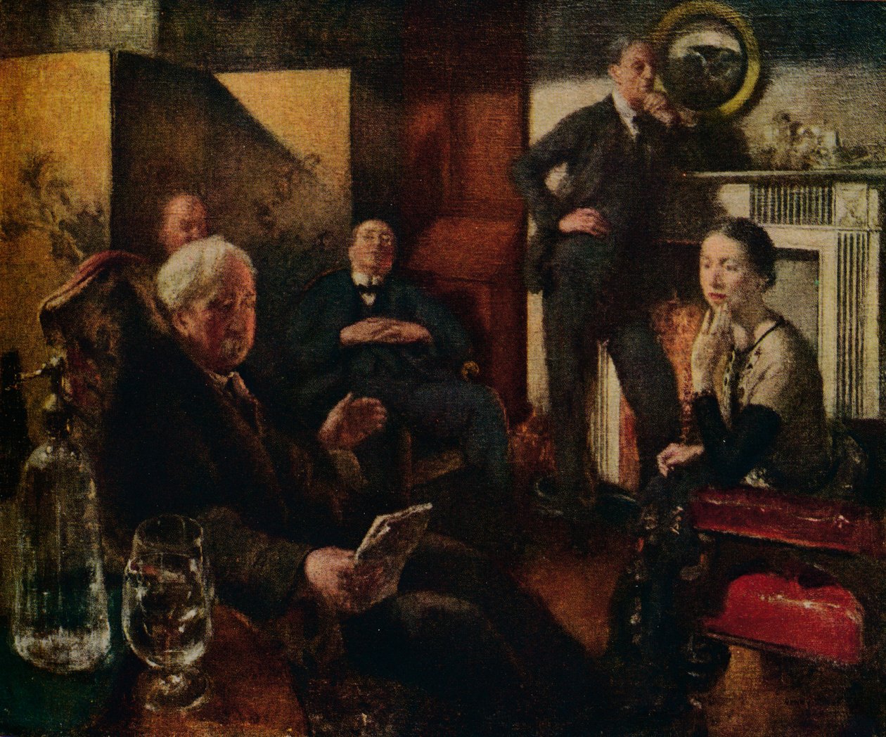Sobotní noc v údolí, 1928-9 od Henry Tonks