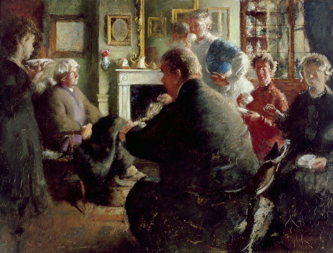 Steer at Home, 109 Cheyne Walk (na Štědrý den) cca 1929-30 od Henry Tonks