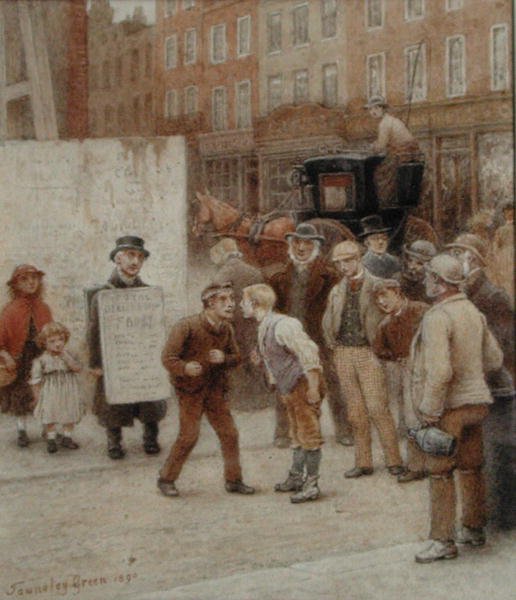 Nesouhlas (akvarel na papíře) od Henry Towneley Green
